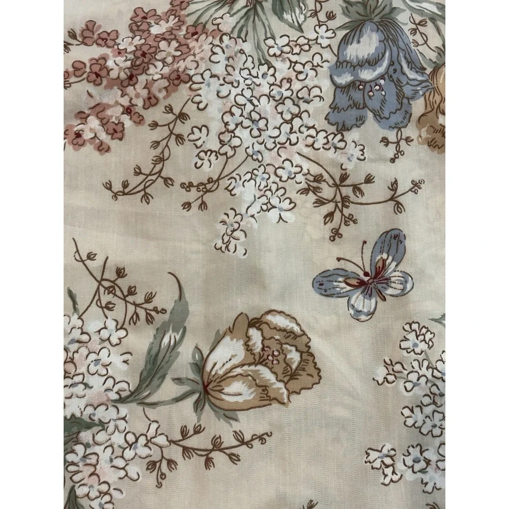Floral Bouquet Ruffle Standard‎ Pillow Shams Cottagecore Set of 2